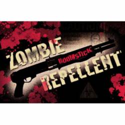 Zombie Repellent Boomstick - Vinyl Sticker
