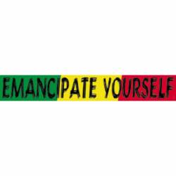 Reggae & Rasta Emancipate Yourself - Vinyl Sticker