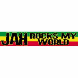 Reggae & Rasta Jah Rocks My World - Vinyl Sticker