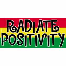 Reggae & Rasta Radiate Positivity - Vinyl Sticker