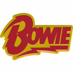 David Bowie Bolt Logo - Foil Metal Sticker