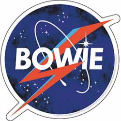 David Bowie NASA Bolt - Vinyl Sticker
