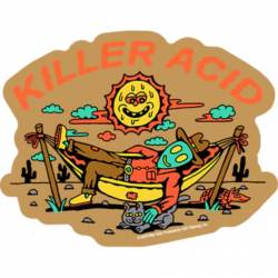 Killer Acid Alien Cowboy - Vinyl Sticker