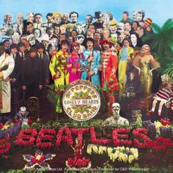 The Beatles Sgt Pepper Album - Vinyl Sticker
