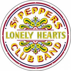 The Beatles Sgt Pepper Logo - Vinyl Sticker