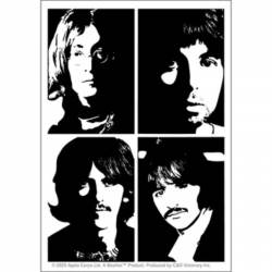 The Beatles Stencil Portraits - Vinyl Sticker
