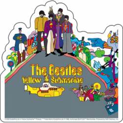 The Beatles Yellow Submarine Album Cover - Vinyl Sticker