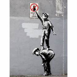 Banksy's Graffiti Crime - Vinyl Sticker