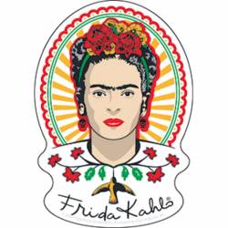 Frida Kahlo Mexicana Portrait - Vinyl Sticker