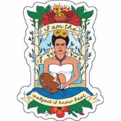 Frida Kahlo Painting In Bed - Vinyl Sticker