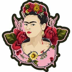 Frida Kahlo Thorns Portrait - Vinyl Sticker