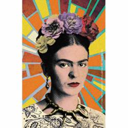 Frida Kahlo Mosaic Rays - Vinyl Sticker