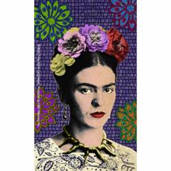 Frida Kahlo Purple Mosaic - Vinyl Sticker