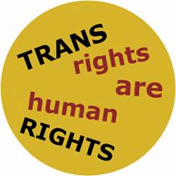 Trans Rights Are Human Rights - Vinyl Sticker