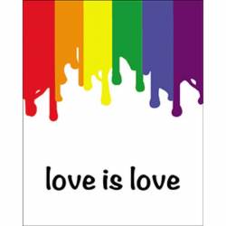 LGBTQ Love Is Love Rainbow - Vinyl Sticker