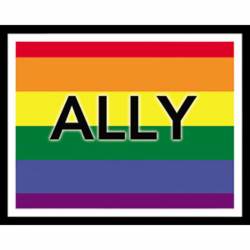 LGBTQ Ally Flag - Vinyl Sticker