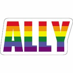 LGBTQ Ally Script Text - Vinyl Sticker