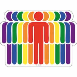LGBTQ Rainbow People - Vinyl Sticker