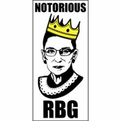 Ruth Bader Ginsburg Notorious RBG - Vinyl Sticker