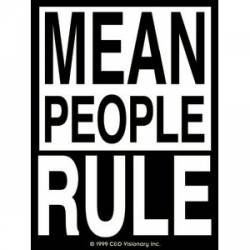 Mean People Rule - Sticker