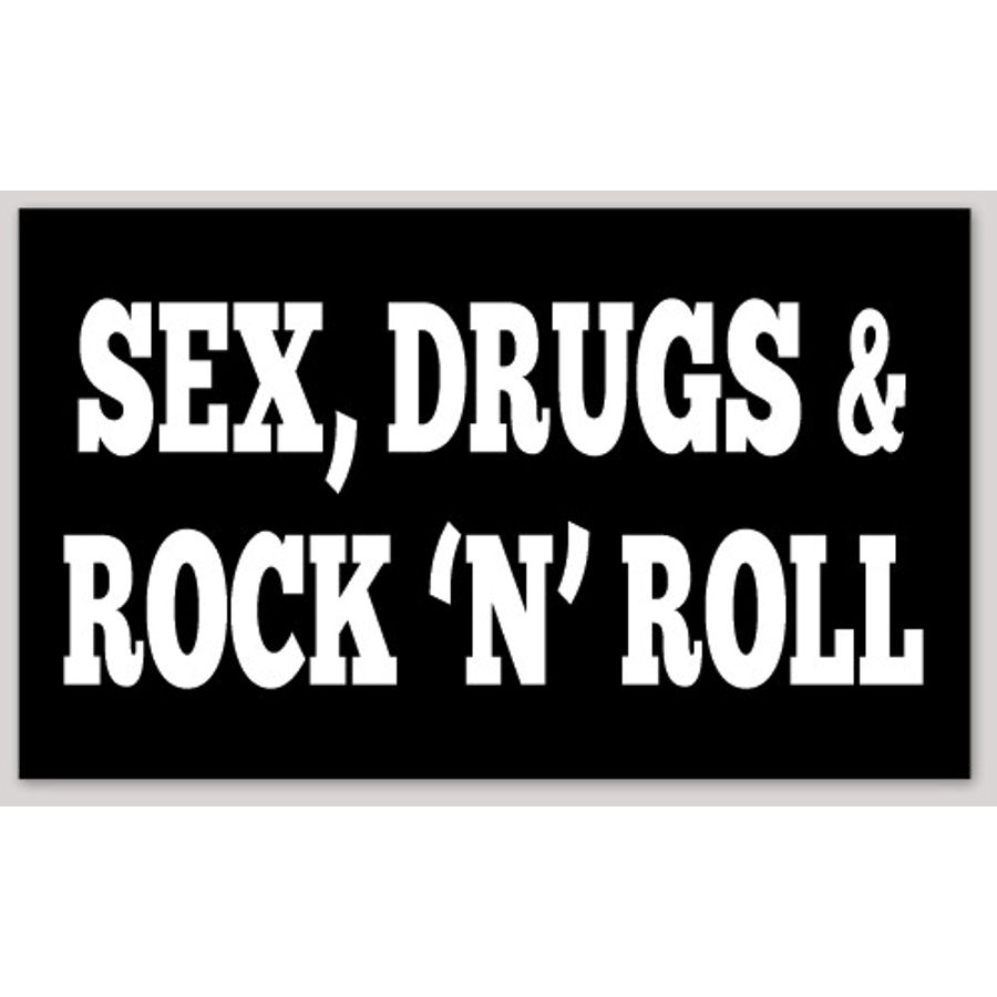 Sex Drugs Rock Sticker