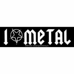 I Love Metal - Vinyl Sticker