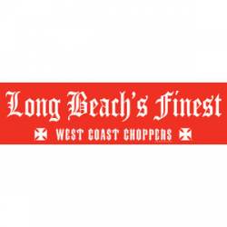 West Coast Choppers Long Beach's Finest - Bumper Sticker