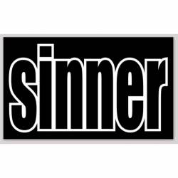 Sinner - Vinyl Sticker