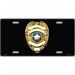 Police Badge - License Plate