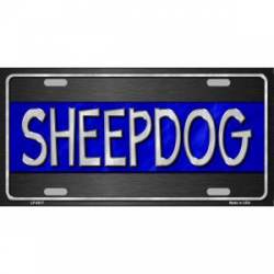 Thin Blue Line Sheepdog - License Plate