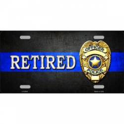 Thin Blue Line Retired Police Officer - License Plate