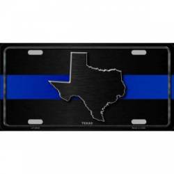 Thin Blue Line Texas - License Plate