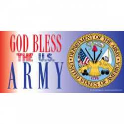 God Bless The US Army - Sticker