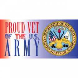 Proud Vet Of The US Army - Sticker