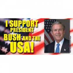 I Support Bush And The USA - Sticker