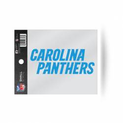 Carolina Panthers Script Logo - Static Cling