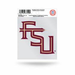 Florida State University Seminoles Script Logo - Static Cling