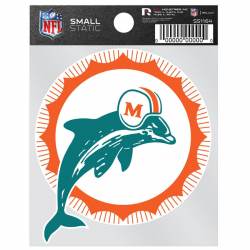 Miami Dolphins Retro Logo - Static Cling