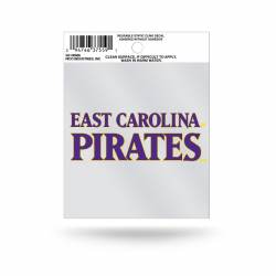 East Carolina University Pirates Script Logo - Static Cling