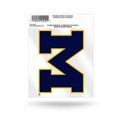 University Of Michigan Wolverines Navy Logo - Static Cling