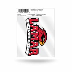 Lamar University Cardinals Logo - Static Cling