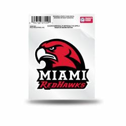 Miami University Redhawks Logo - Static Cling