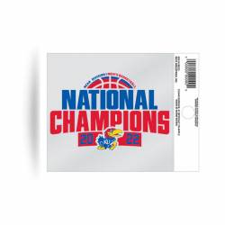 University Of Kansas Jayhawks 2022 National Champions - Static Cling