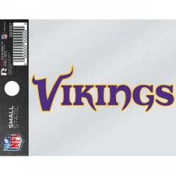 Minnesota Vikings Script Logo  - Static Cling