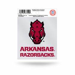 University Of Arkansas Razorbacks Script Logo - Static Cling