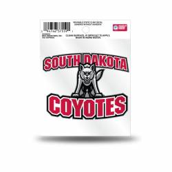 University Of South Dakota Coyotes Script Logo - Static Cling