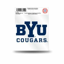 Brigham Young University Cougars BYU Script Logo - Static Cling