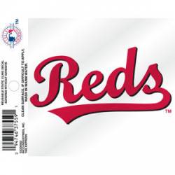 Cincinnati Reds Script Logo - Static Cling