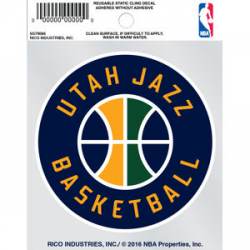 Utah Jazz Round Logo - Static Cling