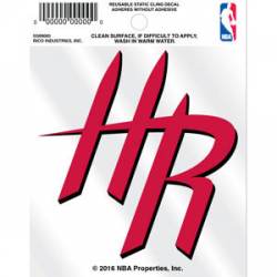 Houston Rockets HR Logo - Static Cling